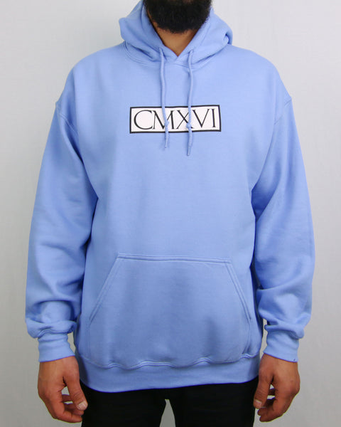 9SIXTEEN BOX HOODIE - POWDER BLUE