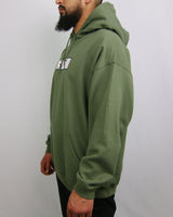 9SIXTEEN BOX HOODIE - OLIVE