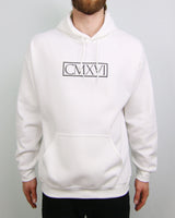9SIXTEEN BOX HOODIE - WHITE