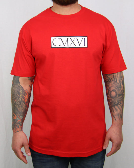 9SIXTEEN BOX TEE - RED