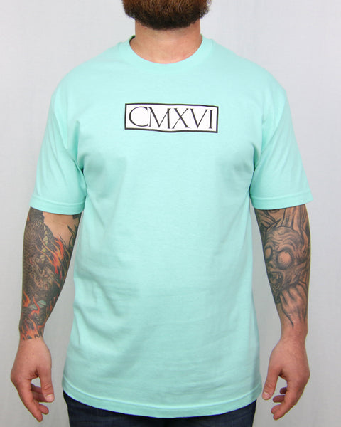 9SIXTEEN BOX TEE - TIFF BLUE