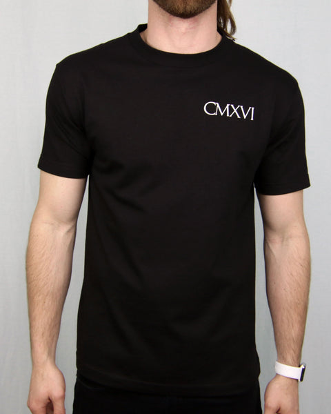 9SIXTEEN ROMAN TEE - BLACK