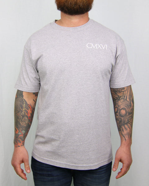 9SIXTEEN ROMAN TEE - Heather Grey