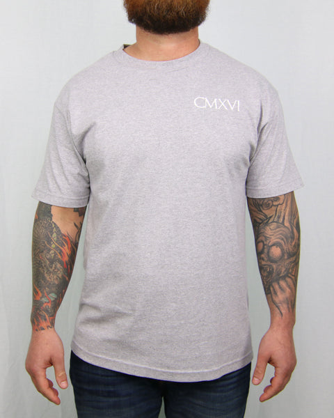 9SIXTEEN ROMAN TEE - Heather Grey